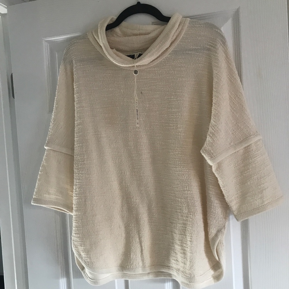 Max studio cream colored shirt